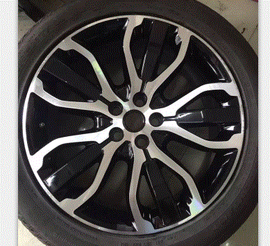  路虎轮毂修复后